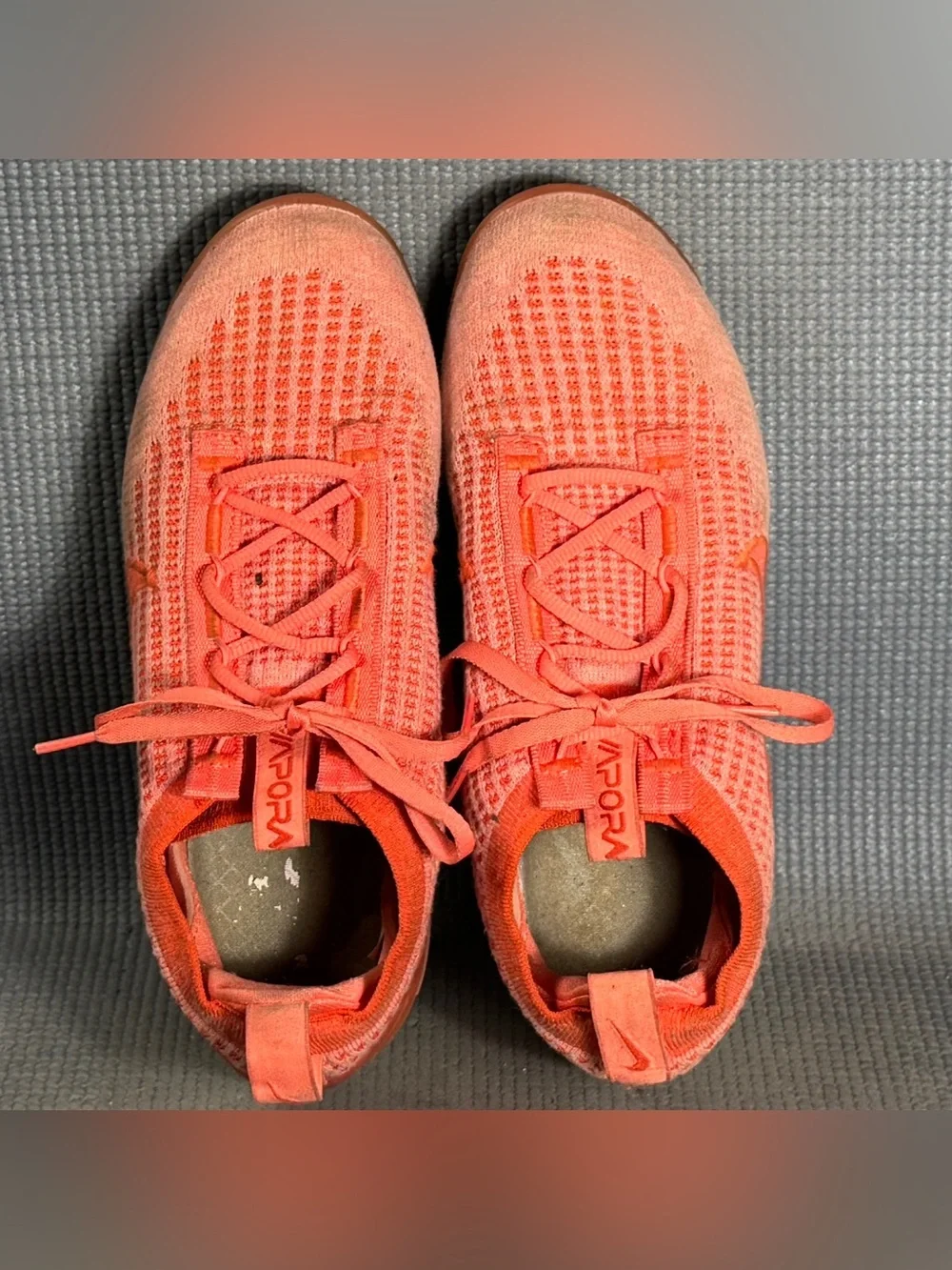 Nike Air VaporMax 2021 Flyknit in 'Magic Ember' Shoes DC4112-800 Women’s Sz 8.5 - Picture 6 of 11